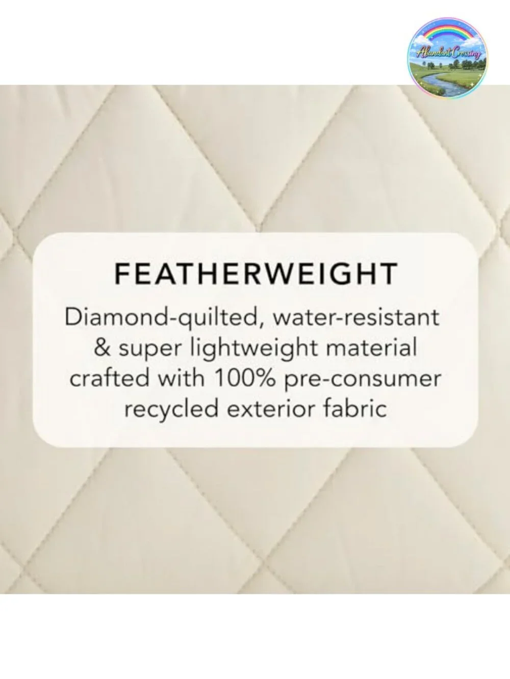 Featherweight Medium Cosmetic Bag - Recycled Nylon, Zipper, Lightweight Makeup